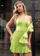 Rachel Allan 40528 Sequin Short Sleeveless Dress
