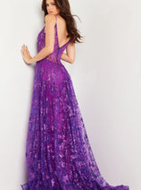 Sequin Sleeveless Overskirt Gown by Jovani 23530