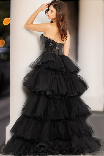 Sequin Strapless Mermaid Dress by Jovani 24554 - Long Formal Dresses