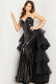 Sequin Strapless Mermaid Dress by Jovani 24554 - 00 / Black - Long Formal Dresses