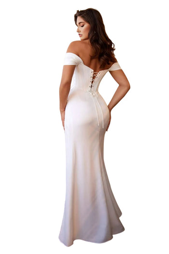 Sexy Off-Shoulder Bustier Bridal Evening Gown 2025 Elegant Formal Dress - Dress