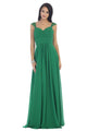 Classy Long Evening Gown - EMERALD / 4