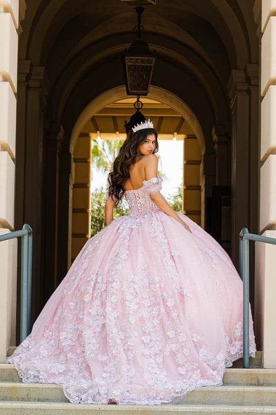 Sheer Corset Sweetheart Ball Gown by Bella Princess PQ1022