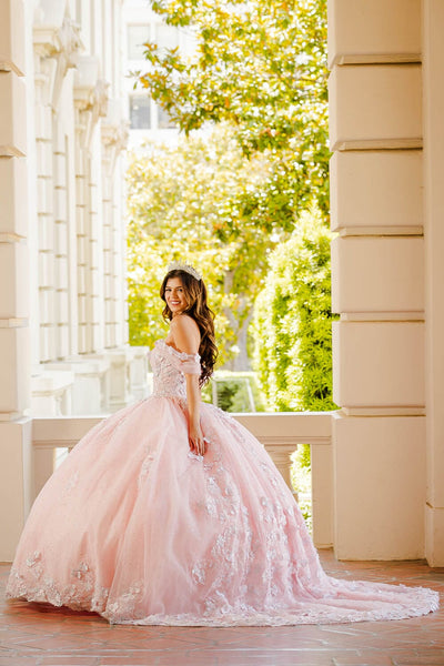 Sheer Corset Sweetheart Ball Gown by Bella Princess PQ1022