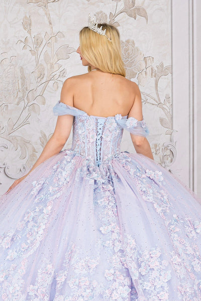 Sheer Corset Sweetheart Ball Gown by Bella Princess PQ1022