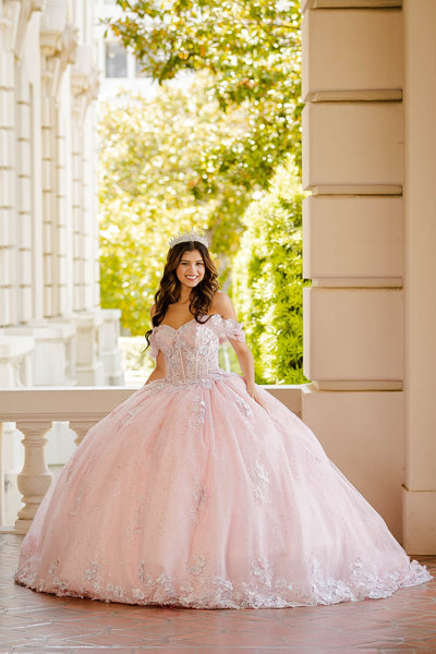 Sheer Corset Sweetheart Ball Gown by Bella Princess PQ1022