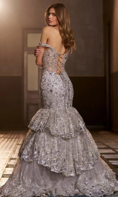 Sherri Hill 56687 - Sequin Lace Mermaid Gown with Ruffle