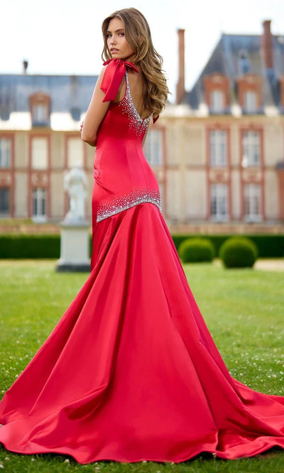 Sherri Hill 56996 Bow-Accented Scoop Neck Gown