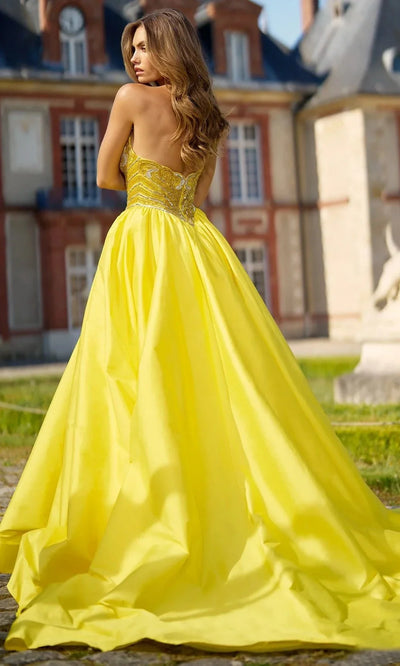 Sherri Hill 67019 Beaded Sweetheart Ballgown with Slit