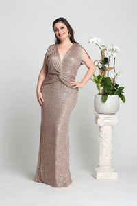 Rose Gold Plus Size Dresses