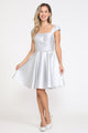Poly USA 8416 Short Cap Sleeve Mikado Dress