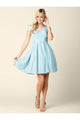 Short Cocktail Off Shoulder Glitter Prom Dress - The Dress Outlet