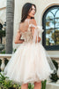 Short Cold Shoulder Bow Dress by Elizabeth K GS3513 - Short Cocktail Dresses
