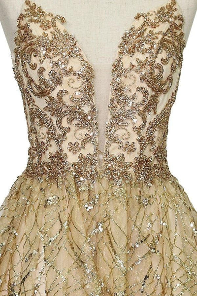 Calla KY74028 Short Deep Sweetheart Glitter Dress