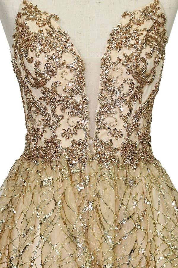 Calla KY74028 Short Deep Sweetheart Glitter Dress