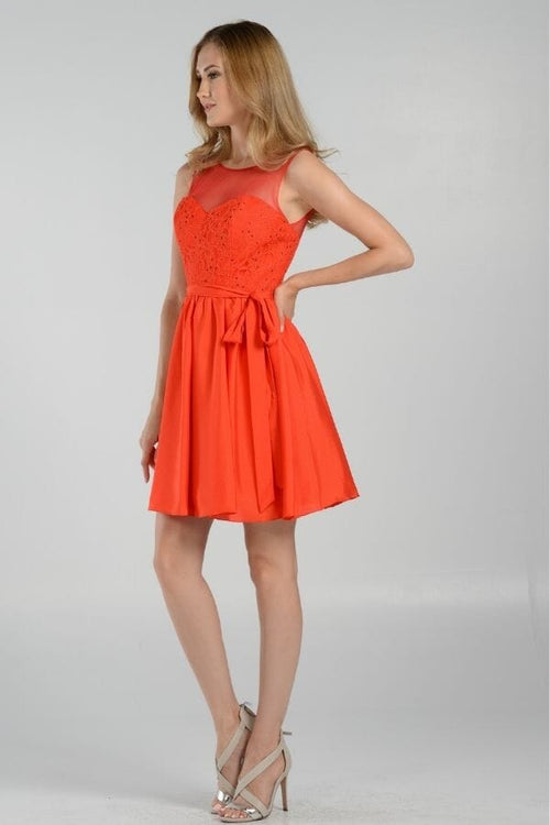 Poly USA Red Short Cocktail Dresses