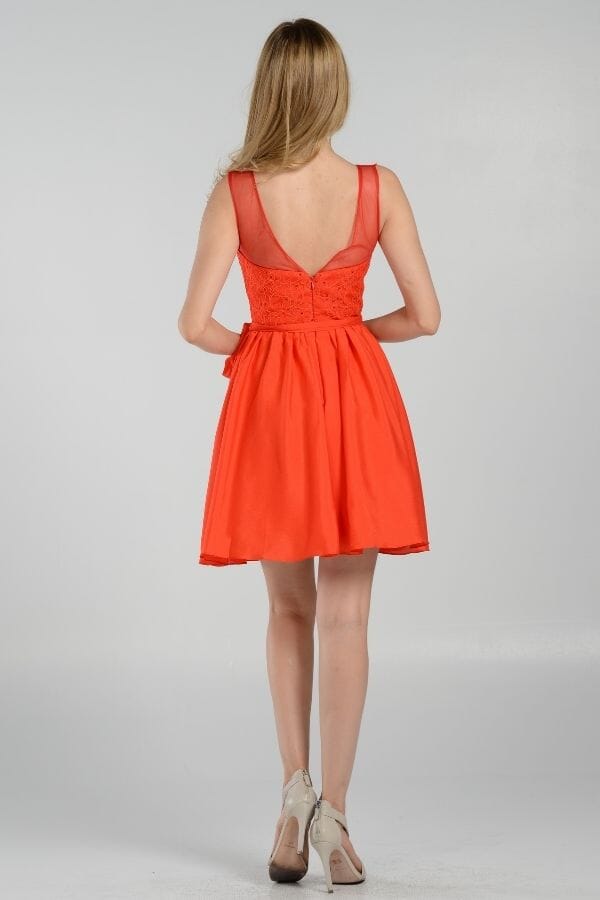 Poly USA Red Short Cocktail Dresses