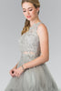 Short Dress with Lace Bodice and Sheer Waistline by Elizabeth K GS1427 - Short Cocktail Dresses