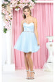 Short Dresses for Hoco - BABY BLUE / 2