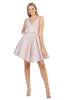 Short Dresses For Homecoming And Plus Size - PINK / 2