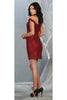 Short Embriodered Semi formal Dress And Plus Size
