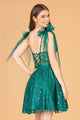 Short Glitter Print Dress by Elizabeth K GS3088 - Short Cocktail Dresses