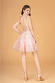 Short Glitter Print Dress by Elizabeth K GS3088 - Short Cocktail Dresses