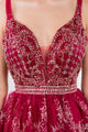 Short Glitter Print V-Neck Dress by Elizabeth K GS1965 - Short Cocktail Dresses