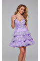 Short Homecoming Dress 39880 by Jovani - Purple / 00 - Apparel & Accessories > Clothing > Dresses
