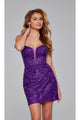 Short Homecoming Dress 40498 by Jovani - Purple / 00 - Apparel & Accessories > Clothing > Dresses