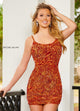 Rachel Allan 40183 Short Iridescent Sequin Dress