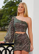 Rachel Allan 40174 Short Long Sleeve 2-Piece Dress