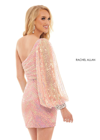 Rachel Allan 40174 Short Long Sleeve 2-Piece Dress