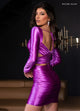 Rachel Allan 40498 Short Long Sleeve 2-Piece Dress