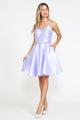 Poly USA 8420 Short Mikado Sweetheart Dress