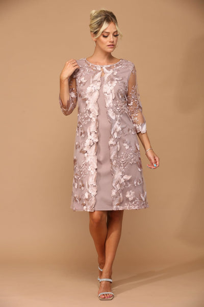 Short Mother of the Bride Chiffon Dress