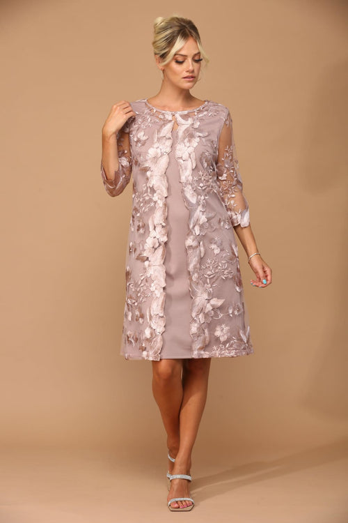 Short Mother of the Bride Chiffon Dress