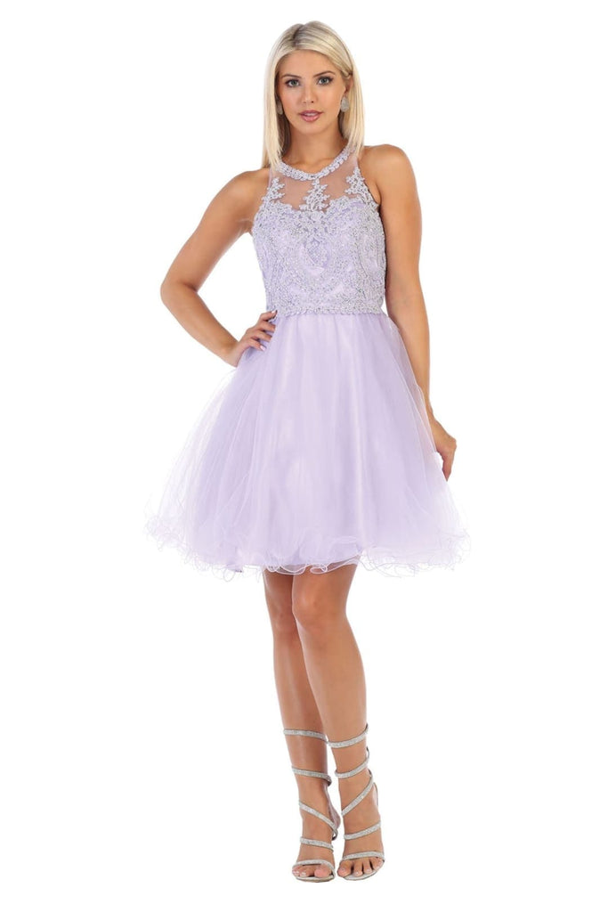 Short Party Dress - Lilac / 4