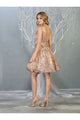 Short Prom Dress Homecoming Glitter A-line V-neck Style MQ1702 - Dress