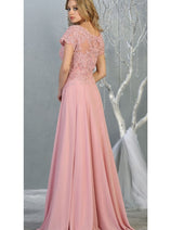 Short Sleeve Mother Of The Bride Dress