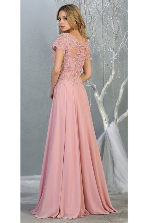 Short Sleeve Mother Of The Bride Dress