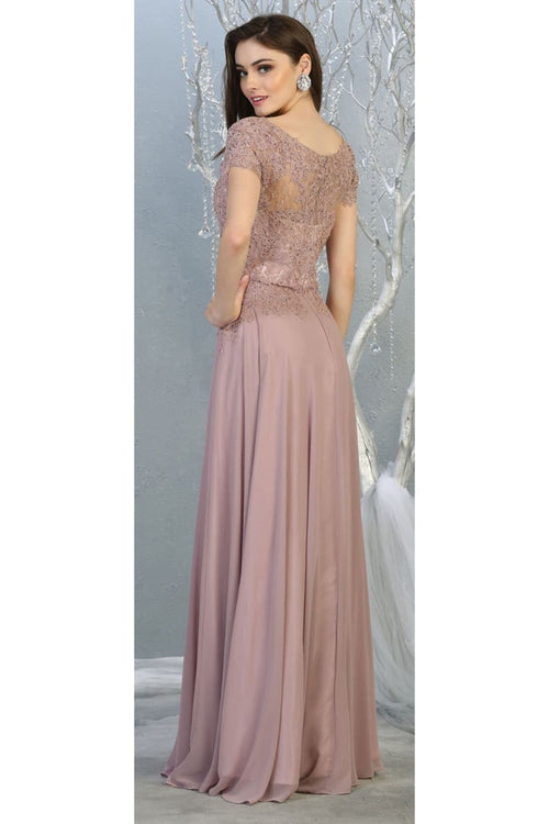 Short Sleeve Mother Of The Bride Dress