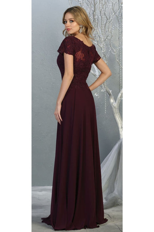 Short Sleeve Mother Of The Bride Dress