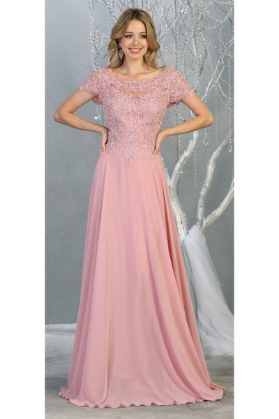 Short Sleeve Mother Of The Bride Dress