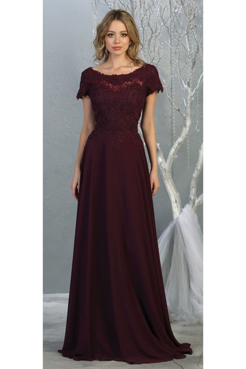 Short Sleeve Mother Of The Bride Dress