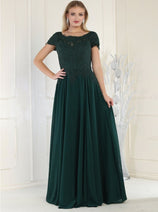 Short Sleeve Mother Of The Bride Dress