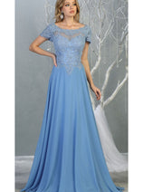 Short Sleeve Mother Of The Bride Dress