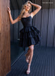 Rachel Allan 40507 Short Sleeveless A-line Tiered Dress