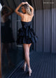 Rachel Allan 40507 Short Sleeveless A-line Tiered Dress