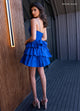 Rachel Allan 40507 Short Sleeveless A-line Tiered Dress
